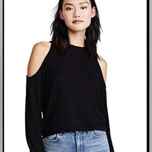 Z Supply marked black cold shoulder top perfect condition maybe wore once. S
